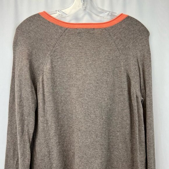 Fresh Produce Womens Tunic Sweater Brown Coral Heathered Long Sleeve V Neck S/M - Picture 7 of 11